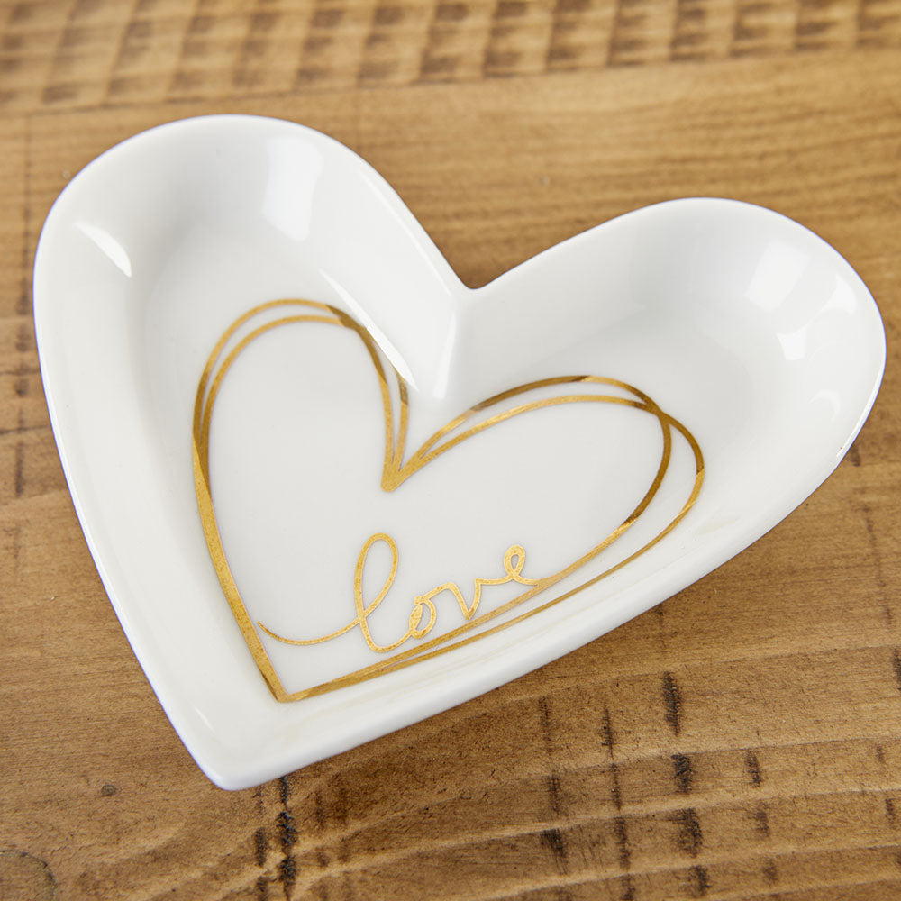 Heart Shaped Trinket Dish - Medium Main Image, Kate Aspen | Trinket Dish
