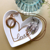 Thumbnail for Heart Shaped Trinket Dish - Medium Alternate Image 5, Kate Aspen | Trinket Dish