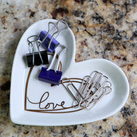 Thumbnail for Heart Shaped Trinket Dish - Medium Alternate Image 7, Kate Aspen | Trinket Dish