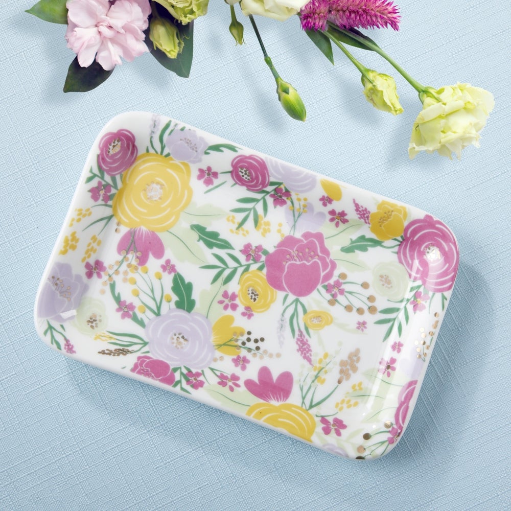 Garden Blooms Trinket Dish Main Image, Kate Aspen | Trinket Dish