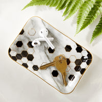 Thumbnail for Marble Trinket Dish Alternate Image 4, Kate Aspen | Trinket Dish