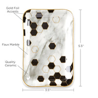 Thumbnail for Marble Trinket Dish Alternate Image 6, Kate Aspen | Trinket Dish