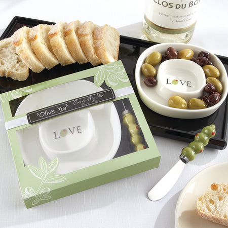 Olive You Olive Tray & Spreader Alternate Image 2, Kate Aspen | Kitchen & Barware