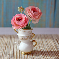 Tea Time Whimsy Ceramic Bud Vase (Set of 2) Alternate Image 7, Kate Aspen | Bud Vase