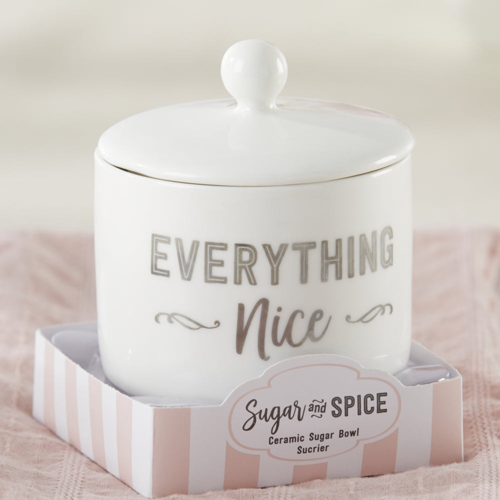Sugar, Spice and Everything Nice Ceramic Sugar Bowl Alternate Image 2, Kate Aspen | Kitchen & Barware