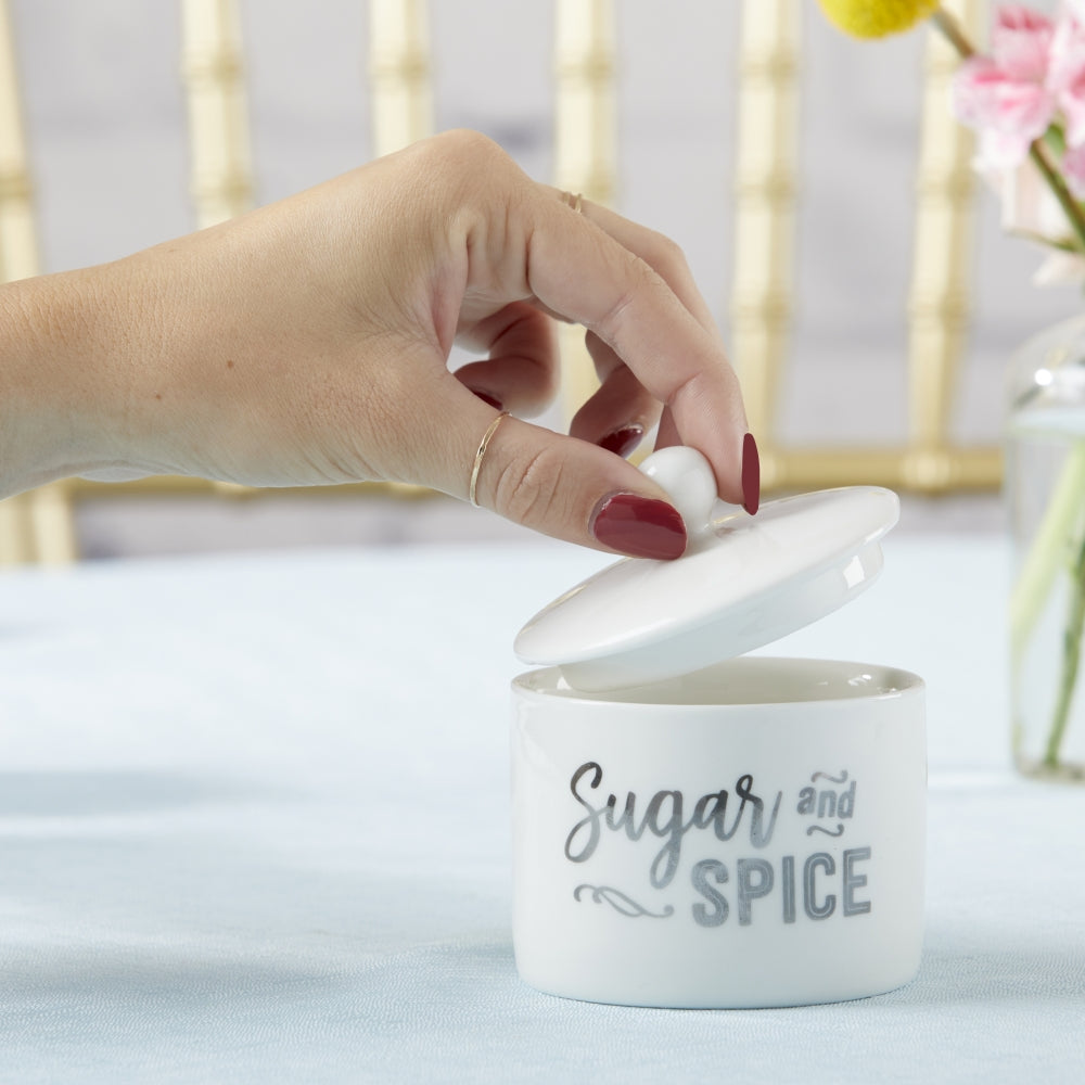 Sugar, Spice and Everything Nice Ceramic Sugar Bowl Alternate Image 3, Kate Aspen | Kitchen & Barware
