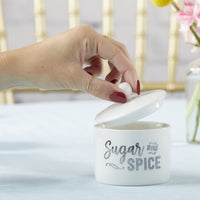 Thumbnail for Sugar, Spice and Everything Nice Ceramic Sugar Bowl Alternate Image 3, Kate Aspen | Kitchen & Barware
