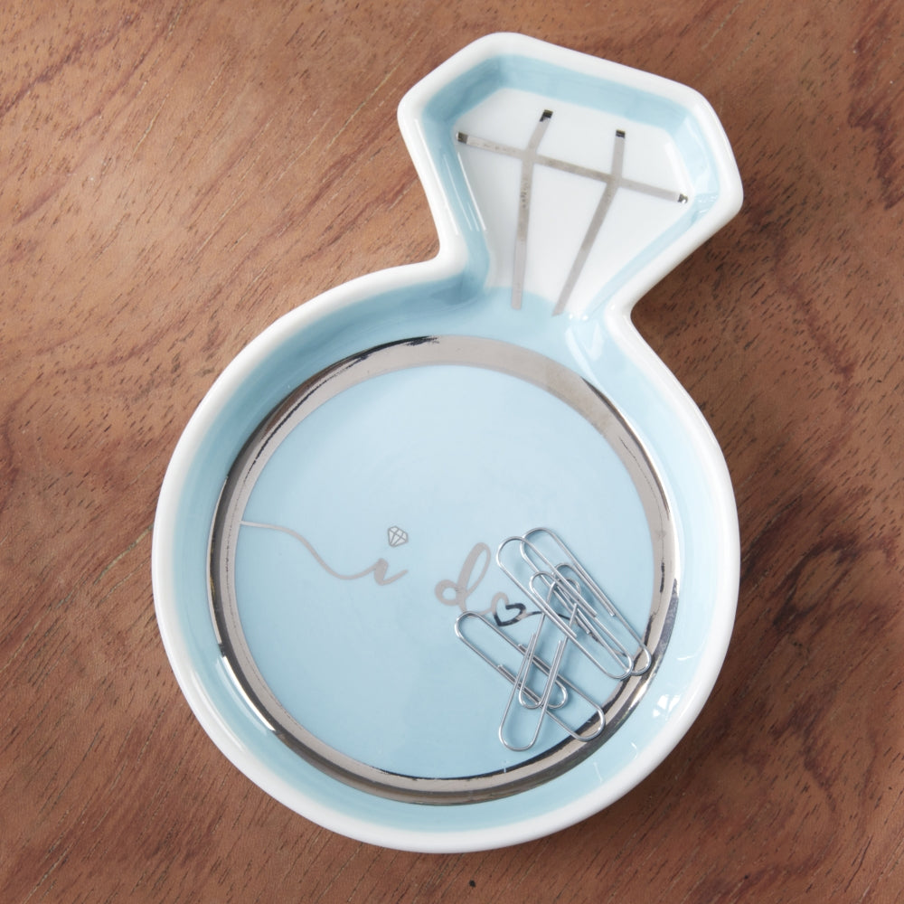 Blue Diamond Ring Trinket Dish Alternate Image 4, Kate Aspen | Trinket Dish