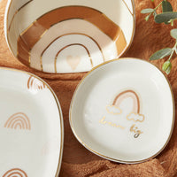 Thumbnail for Boho Rainbow Trinket Dish (Set of 3) Alternate Image 4, Kate Aspen | Trinket Dish