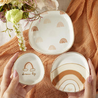 Thumbnail for Boho Rainbow Trinket Dish (Set of 3) Alternate Image 5, Kate Aspen | Trinket Dish
