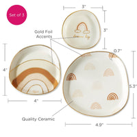 Thumbnail for Boho Rainbow Trinket Dish (Set of 3) Alternate Image 6, Kate Aspen | Trinket Dish