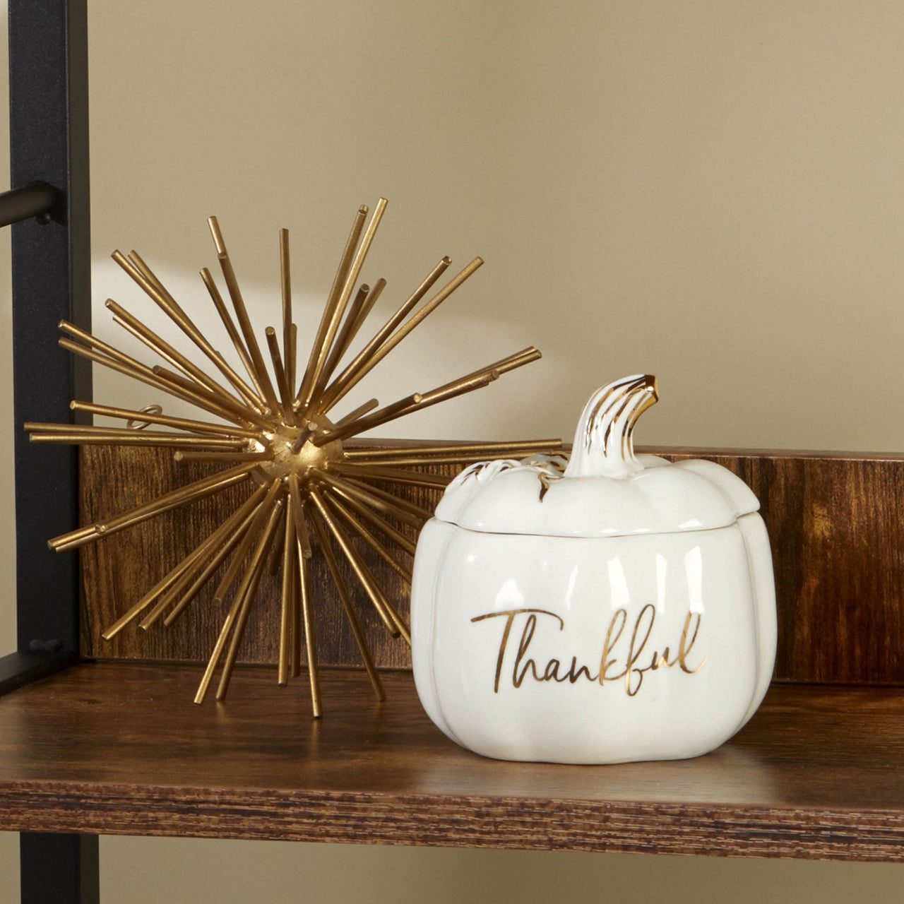 Thankful White Pumpkin Decorative Bowl Alternate Image 5, Kate Aspen | Planter