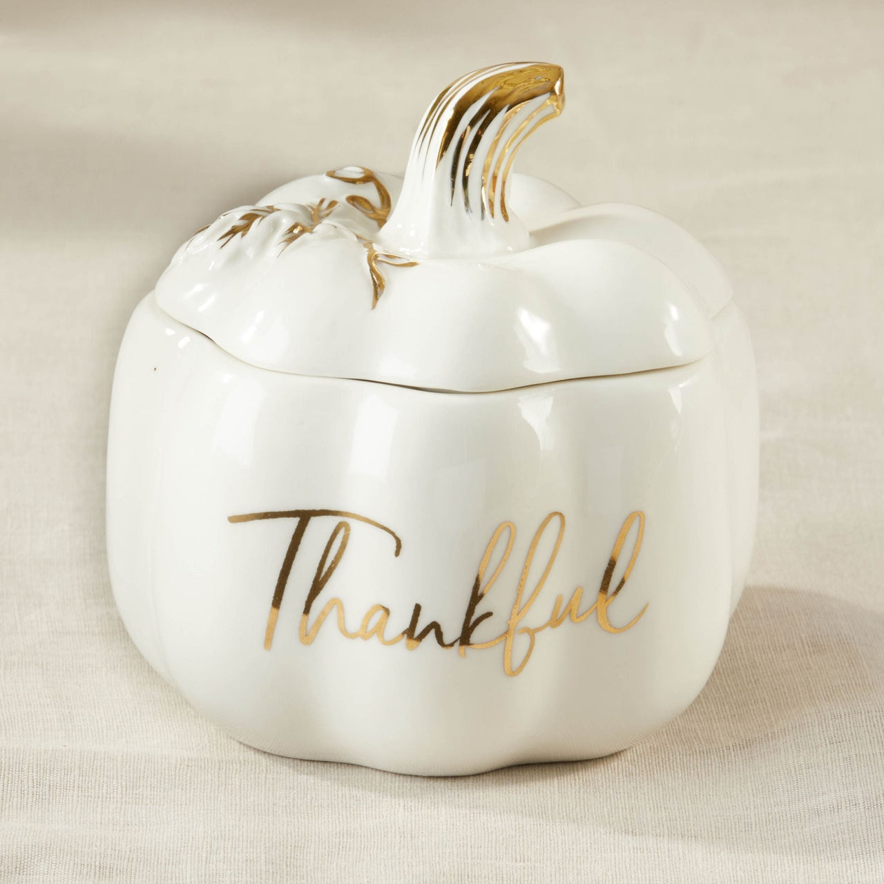 Thankful White Pumpkin Decorative Bowl Alternate Image 6, Kate Aspen | Planter