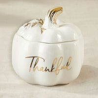 Thumbnail for Thankful White Pumpkin Decorative Bowl Alternate Image 6, Kate Aspen | Planter
