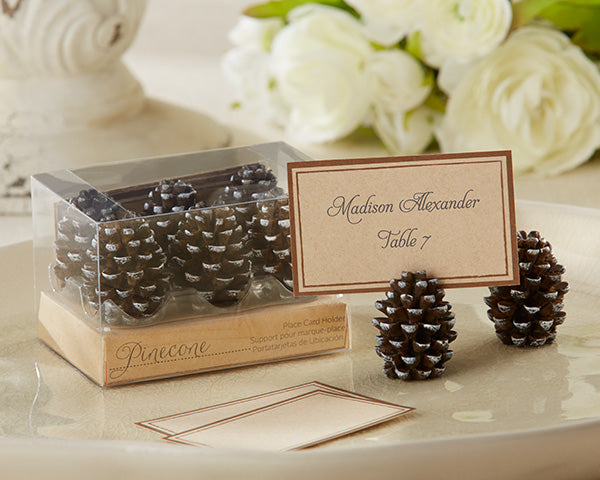 Pine Cone Place Card/Photo Holder (Set of 6)