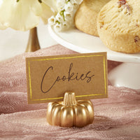 Thumbnail for Gold Pumpkin Place Card Holder (Set of 6) Alternate Image 5, Kate Aspen | Place Card Holders & Frames