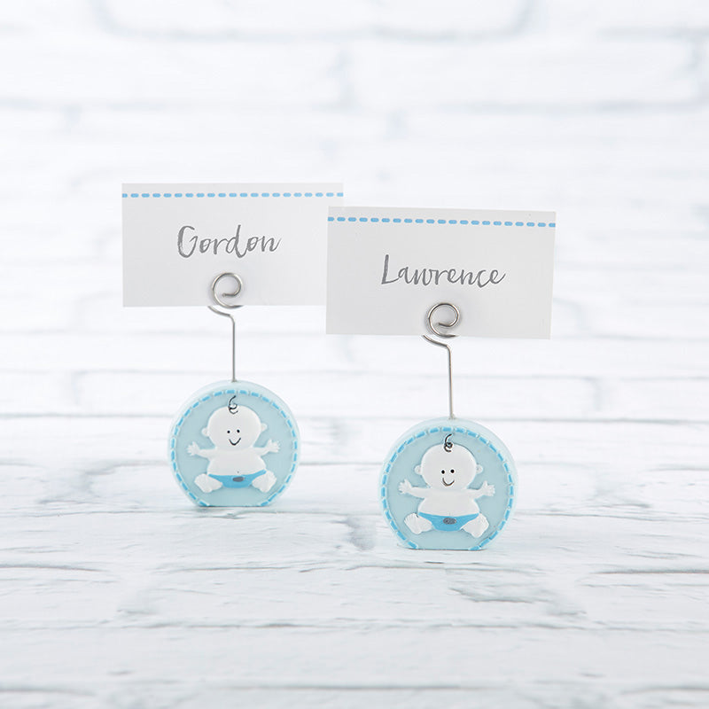 Baby Boy Blue Place Card Holder (Set of 6)