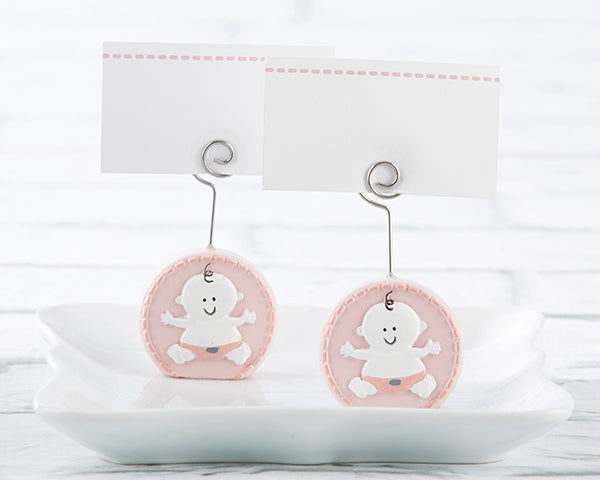 Baby Girl Pink Place Card Holder (Set of 6)