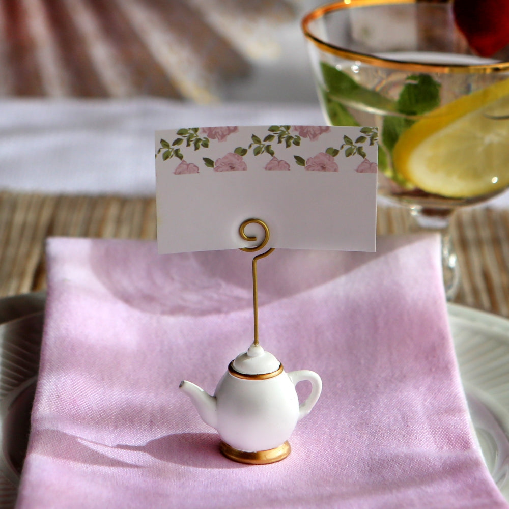 Tea Time Whimsy Place Card Holder (Set of 6) Alternate Image 4, Kate Aspen | Place Card Holders & Frames