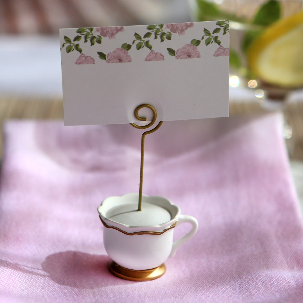 Tea Time Whimsy Place Card Holder (Set of 6) Alternate Image 5, Kate Aspen | Place Card Holders & Frames