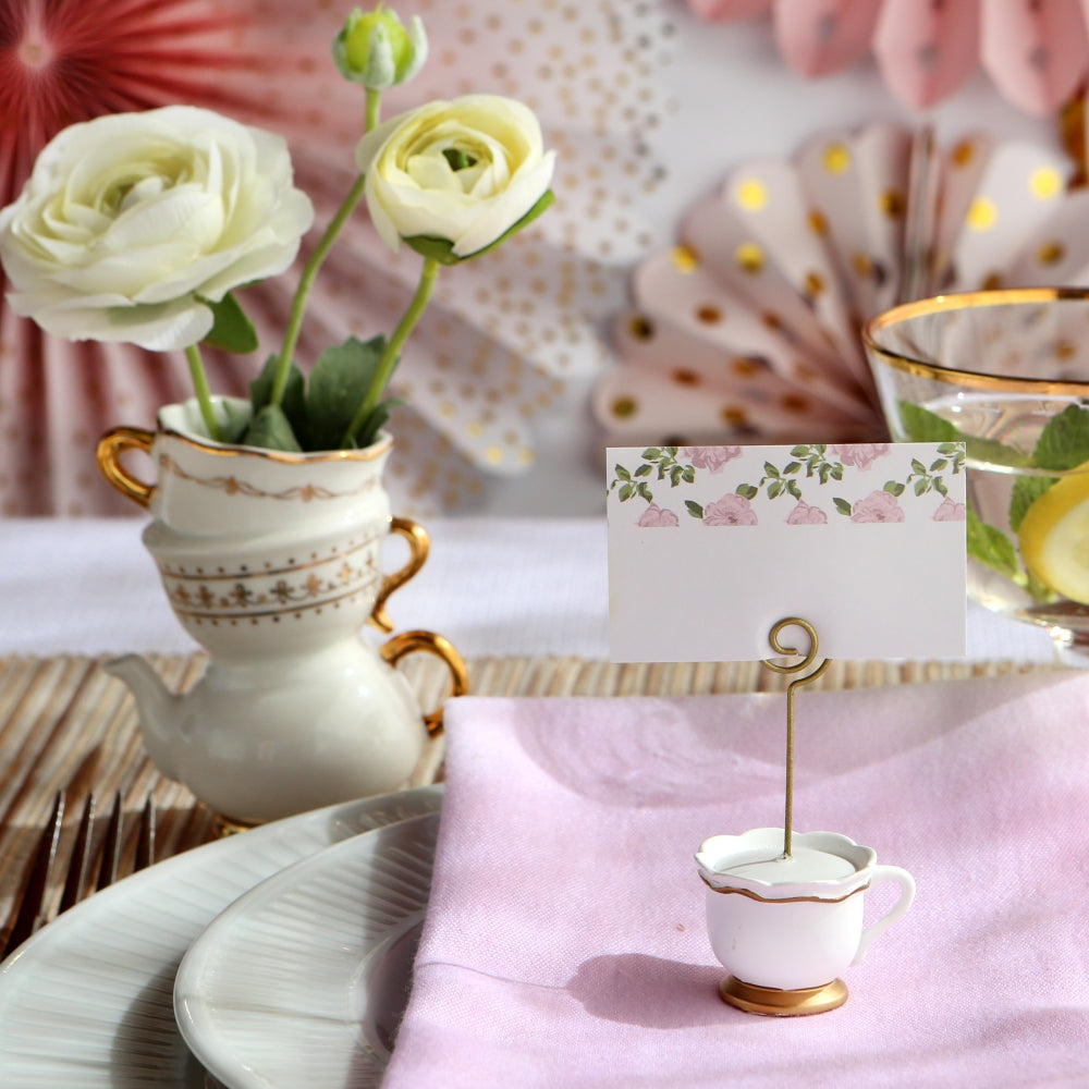 Tea Time Whimsy Place Card Holder (Set of 6) Alternate Image 7, Kate Aspen | Place Card Holders & Frames