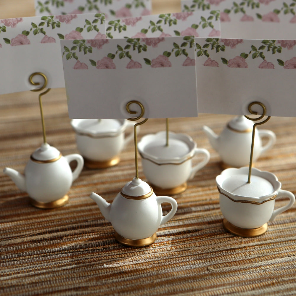 Tea Time Whimsy Place Card Holder (Set of 6) Alternate Image 9, Kate Aspen | Place Card Holders & Frames
