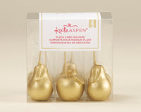Thumbnail for Gold Apple and Pear Place Card Holder (Set of 6)