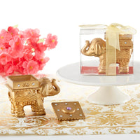 Thumbnail for Lucky Golden Elephant Trinket Box