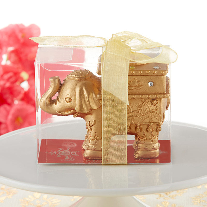 Lucky Golden Elephant Trinket Box