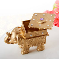 Thumbnail for Lucky Golden Elephant Trinket Box