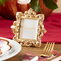 Thumbnail for Royale Gold Baroque Place Card/Photo Holder (Set of 6) Alternate Image 2, Kate Aspen | Place Card Holders & Frames