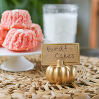 Thumbnail for Harvest Gold Pumpkin Place Card Holder (Set of 6)Alternate Image 4, Kate Aspen | Place Card/Place Card Holder