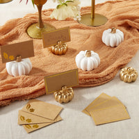 Thumbnail for Gold Pumpkin Place Card Holder (Set of 6) Alternate Image 6, Kate Aspen | Place Card Holders & Frames