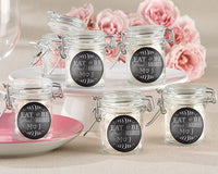 Thumbnail for Personalized Glass Favor Jars - Eat, Drink & Be Married (Set of 12)