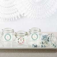Thumbnail for Personalized Glass Favor Jars - Tea Time (Set of 12)