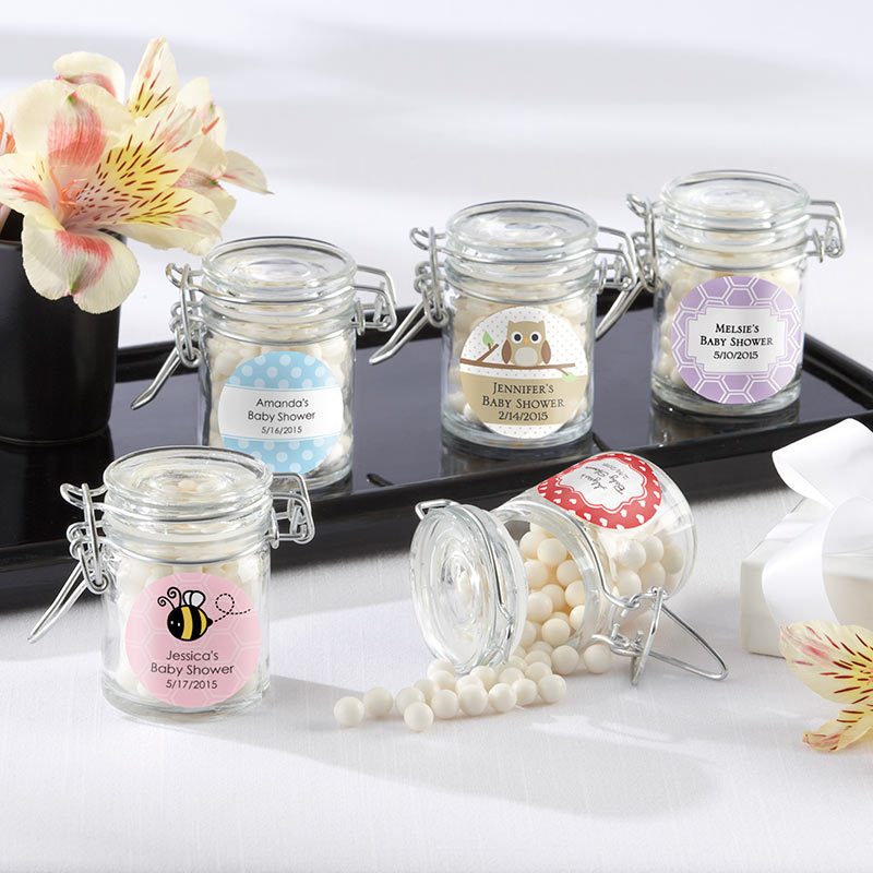 Glass Favor Jars - Baby (Set of 12) (Available Personalized)