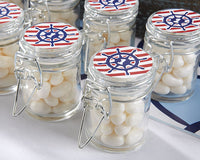 Thumbnail for Personalized Glass Favor Jars - Kate's Nautical Birthday Collection (Set of 12)