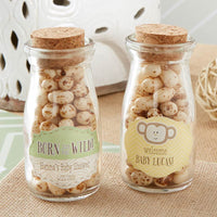 Thumbnail for Vintage 3.8 oz. Milk Bottle Favor Jar - Born To Be Wild (Set of 12) (Personalization Available)