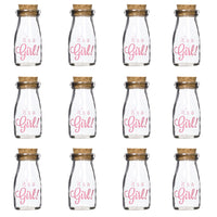 Thumbnail for Printed Vintage 3.8 oz. Milk Bottle Favor Jar - It's a Girl (Set of 12) Alternate Image 5, Kate Aspen | Milk Jars