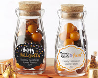 Thumbnail for Vintage 3.8 oz. Milk Bottle Favor Jar - Halloween (Set of 12) (Personalization Available)
