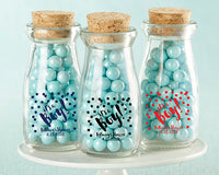 Thumbnail for Personalized Printed Vintage 3.8 oz. Milk Bottle Favor Jar - It's a Boy! (Set of 12)