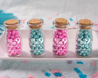 Thumbnail for Personalized Printed Vintage 3.8 oz. Milk Bottle Favor Jar - Gender Reveal (Set of 12)