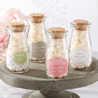 Thumbnail for Vintage 3.8 oz. Milk Bottle Favor Jar - Rustic Baby Shower (Set of 12) (Personalization Available)
