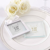Thumbnail for Personalized Glass Coaster - The Hunt Is Over (Set of 12)