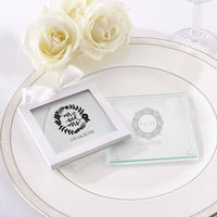 Thumbnail for Personalized Glass Coaster - Romantic Garden (Set of 12)