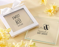 Thumbnail for Personalized Glass Coaster - Sweet as Can Bee (Set of 12)