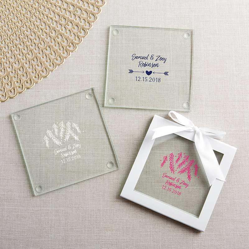 Personalized Glass Coaster - Winter (Set of 12)