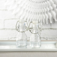 Mini Glass Favor Bottle with Swing Top - DIY (Set of 12) Main Image, Kate Aspen | Favor Jars