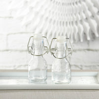 Thumbnail for Mini Glass Favor Bottle with Swing Top - DIY (Set of 12) Main Image, Kate Aspen | Favor Jars