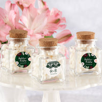 Thumbnail for Romantic Garden Petite Square Glass Favor Jar